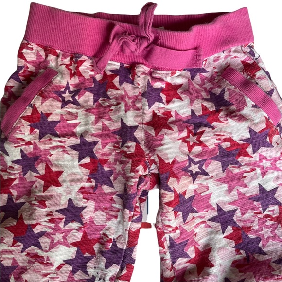 American Girl, CUTE multicolored star pattern joggers, with pockets, drawstring - Picture 3 of 7